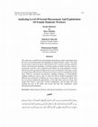 Research paper thumbnail of Analyzing Level Of Sexual Harassment And Exploitation Of Female Domestic Workers