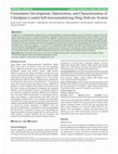 Research paper thumbnail of Formulation Development, Optimization, and Characterization of Cilnidipine-Loaded Self-microemulsifying Drug Delivery System