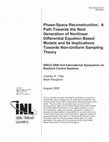 Research paper thumbnail of Phase-space reconstruction: a path towards the next generation of nonlinear differential equation based models and its implications towards non-uniform sampling theory