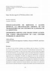 Research paper thumbnail of Deslocalización de servicios y acción sindical: la organización gremial de los trabajadores de los centros de llamadas de la Argentina