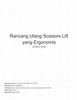 Research paper thumbnail of Rancang Ulang Scissors Lift yang Ergonomis (Hasil Check Similarity)