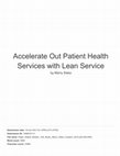 Research paper thumbnail of Accelerate Out Patient Health Services with Lean Service (Hasil Check Similarity)