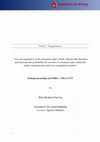 Research paper thumbnail of Bilal Ibrahim Dan-Iya_Entrepreneurship and SMEs (MBALN707)_Assignment 2