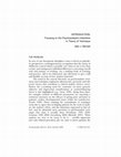 Research paper thumbnail of Introduction: Focusing on the Psychoanalyst's Intentions in Theory of Technique