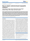 Research paper thumbnail of New m-calpain substrate-based azapeptide inhibitors