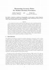 Research paper thumbnail of Reassessing Accuracy Rates for Median Decision Procedures