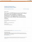 Research paper thumbnail of The Impact of CRM Infrastructural and Cultural Resources and Capabilities on Business Performance: An Application of the Resource-based View in the Mobile Telecommunications Industry