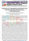 Research paper thumbnail of Microwave Absorption Efficiency of CNM Decorated with Cobalt Nanoparticles