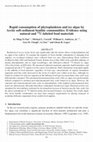 Research paper thumbnail of Rapid consumption of phytoplankton and ice algae by Arctic soft-sediment benthic communities: Evidence using natural and 13C-labeled food materials