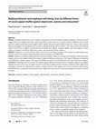 Research paper thumbnail of Bullying behavior and employee well-being: how do different forms of social support buffer against depression, anxiety and exhaustion?