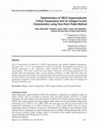 Research paper thumbnail of Determination of YBCO Superconductor Critical Temperature and its Voltage-Current Characteristics using Four-Point Probe Method