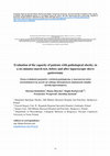 Research paper thumbnail of Evaluation of the capacity of patients with pathological obesity, in a six-minutes march test, before and after laparoscopic sleeve gastrectomy