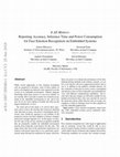 Research paper thumbnail of It All Matters: Reporting Accuracy, Inference Time and Power Consumption for Face Emotion Recognition on Embedded Systems