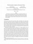 Research paper thumbnail of The Econometric Analysis of Economic Policy