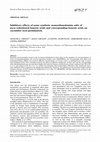 Research paper thumbnail of Inhibitory effects of some synthetic monoethanolamine salts of para -substituted benzoic acids and corresponding benzoic acids on cucumber seed germination