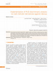 Research paper thumbnail of Implementation of PLS discriminant analysis to rank indirubin derivatives against decoys