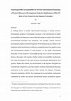 Research paper thumbnail of Public Accountability for Private International Financing of Natural Resource Development Projects: The un Rule of Law Initiative and the Equator Principles