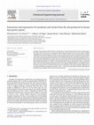 Research paper thumbnail of Extraction and separation of vanadium and nickel from fly ash produced in heavy fuel power plants