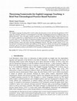 Research paper thumbnail of Theorizing Frameworks for English Language Teaching: A Brief Non-Chronological Practice Based Narrative