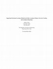 Research paper thumbnail of Supporting professional learning of blended and online learning to enhance university teaching and learning