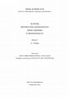 Research paper thumbnail of Słownik historyczno-geograficzny ziemi czerskiej w średniowieczu. Zeszyt 1: A-Cychry [Historical and geographical dictionary of the Czersk land in the Middle Ages. Issue 1: A-Cychry], Warszawa 2021 (strony tytułowe).