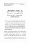 Research paper thumbnail of Development of Number Line Representations in Children With Mathematical Learning Disability