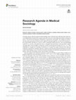 Research paper thumbnail of Research Agenda in Medical Sociology