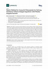 Research paper thumbnail of Matrix Method by Genocchi Polynomials for Solving Nonlinear Volterra Integral Equations with Weakly Singular Kernels