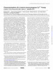 Research paper thumbnail of Characterization of a Listeria monocytogenes Ca2+ Pump: A SERCA-TYPE ATPase WITH ONLY ONE Ca2+-BINDING SITE