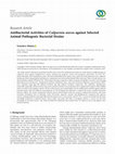 Research paper thumbnail of Antibacterial Activities of Calpurnia aurea against Selected Animal Pathogenic Bacterial Strains