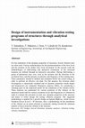 Research paper thumbnail of Design Of Instrumentation And Vibration TestingPrograms Of Structures Through AnalyticalInvestigations