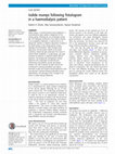 Research paper thumbnail of Iodide mumps following fistulogram in a haemodialysis patient