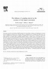 Research paper thumbnail of The influence of sampling interval on the accuracy of trail impact assessment