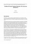 Research paper thumbnail of Neoliberal Foreign Language Education: The Search for Alternatives 1