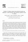 Research paper thumbnail of Number of children desired and preferred spousal age difference: context-specific mate preference patterns across 37 cultures