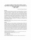 Research paper thumbnail of Los gobiernos militares de Marcos Pérez Jiménez y Gustavo Rojas Pinilla: nacionalismo, anticomunismo y sus relaciones con los Estados Unidos (1953 – 1957)