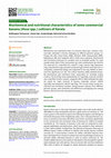 Research paper thumbnail of Biochemical and nutritional characteristics of some commercial banana (Musa spp.) cultivars of Kerala