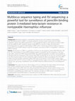 Research paper thumbnail of Multilocus sequence typing and ftsI sequencing: a powerful tool for surveillance of penicillin-binding protein 3-mediated beta-lactam resistance in nontypeable Haemophilus influenzae