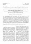 Research paper thumbnail of Spatial distribution of mangrove vegetation species, salinity, and mud thickness in mangrove forest in Pangarengan, Cirebon, Indonesia