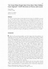 Research paper thumbnail of It's Great When People Don't Even Have Their Welfare Cases Opened": TANF Diversion as Process and Lesson