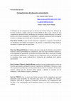 Research paper thumbnail of Competencias del docente universitario