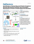 Research paper thumbnail of Identification of Human Neuronal Protein Complexes Reveals Biochemical Activities and Convergent Mechanisms of Action in Autism Spectrum Disorders