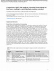 Research paper thumbnail of Comparison of qPCR and amplicon sequencing based methods for fecal source tracking in a mixed land use estuarine watershed