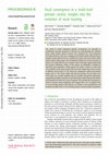 Research paper thumbnail of Vocal convergence in a multi-level primate society: insights into the evolution of vocal learning