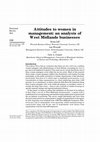 Research paper thumbnail of Attitudes to women in management: an analysis of West Midlands businesses