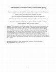 Research paper thumbnail of Individualism, economic freedom, and charitable giving