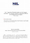 Research paper thumbnail of Les " Approches Plurielles fondées sur des Langues inconnues " ou comment valoriser la dimension affective de l'enseignement des langues