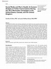 Research paper thumbnail of Social Media and Men's Health: A Content Analysis of Twitter Conversations During the 2013 Movember Campaigns in the United States, Canada, and the United Kingdom