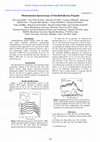 Research paper thumbnail of Photoemission Spectroscopy of MetalloFullerene Peapods