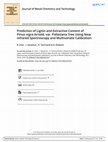 Research paper thumbnail of Prediction of Lignin and Extractive Content of Pinus nigra Arnold. var. Pallasiana Tree Using Near Infrared Spectroscopy and Multivariate Calibration